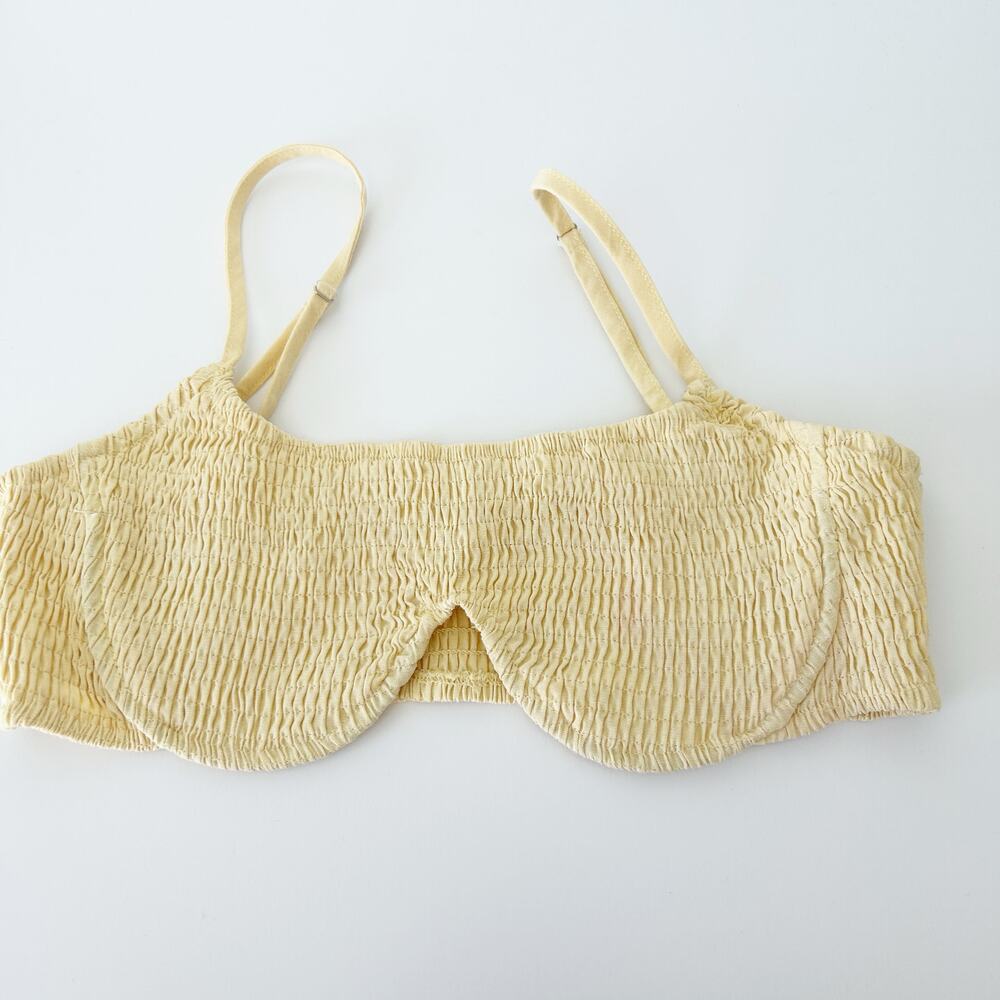 Le Lis Collection Yellow Bandeau Top Medium